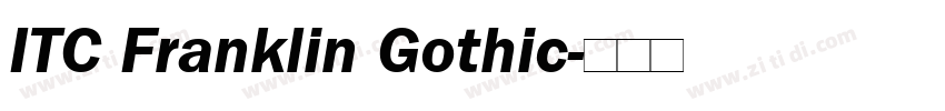 ITC Franklin Gothic字体转换